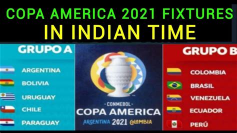copa america 2020 fixtures indian time